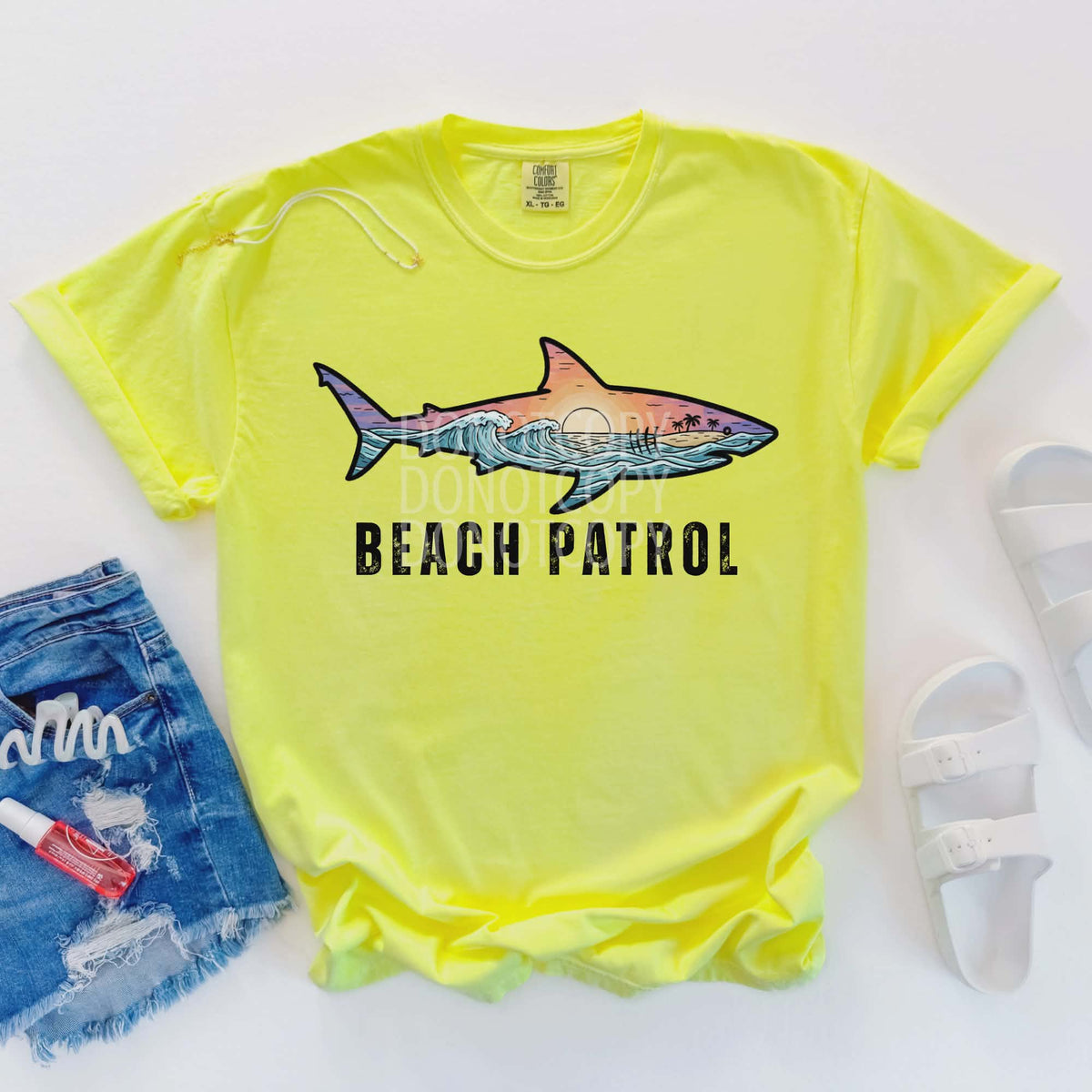 Beach patrol shark (CSG) DTF TRANSFER