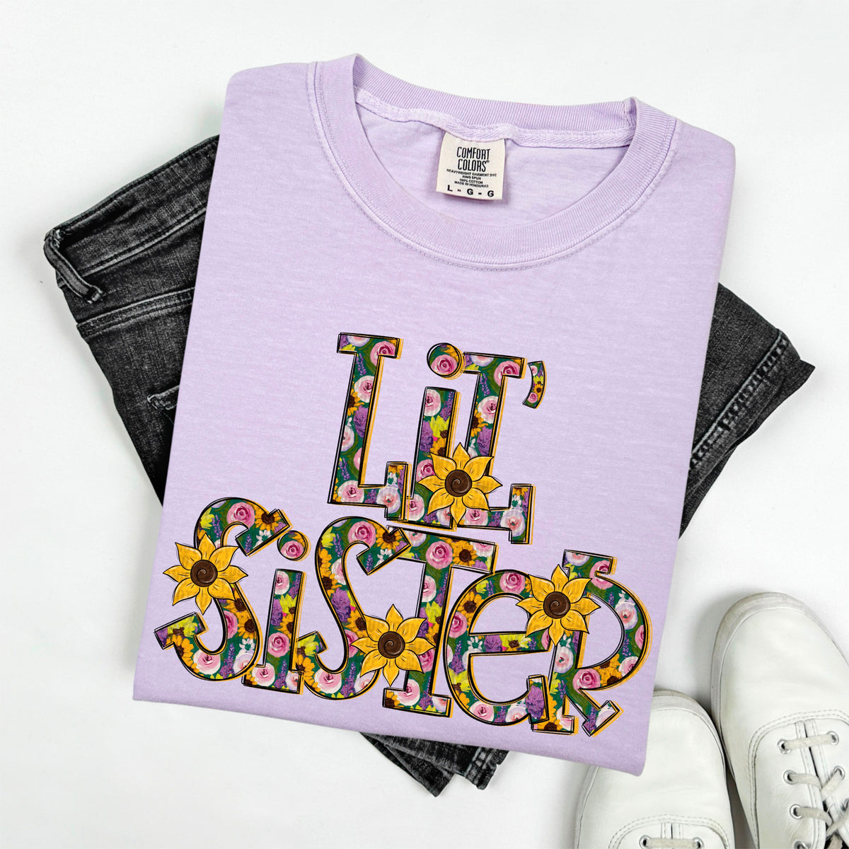 Lil sister Sunflower Collection (SDD) 96130 DTF transfer