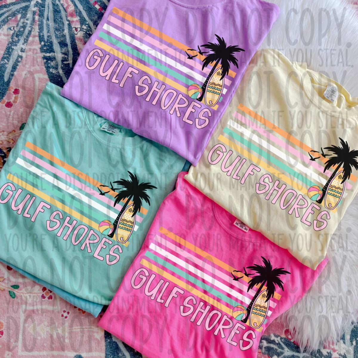 Gulf shores stripes (SWD) 97807 DTF transfer