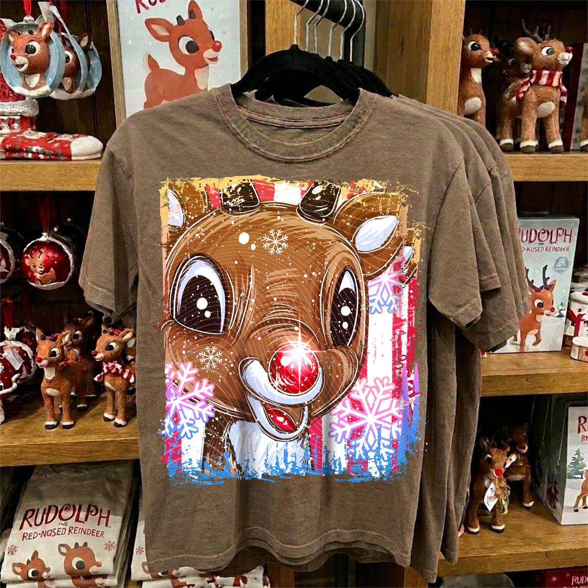 Close up reindeer Sunday Special DTF transfer