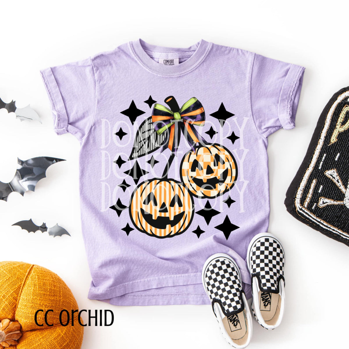 Jack O Lantern Cherries with stars (csg) DTF transfer