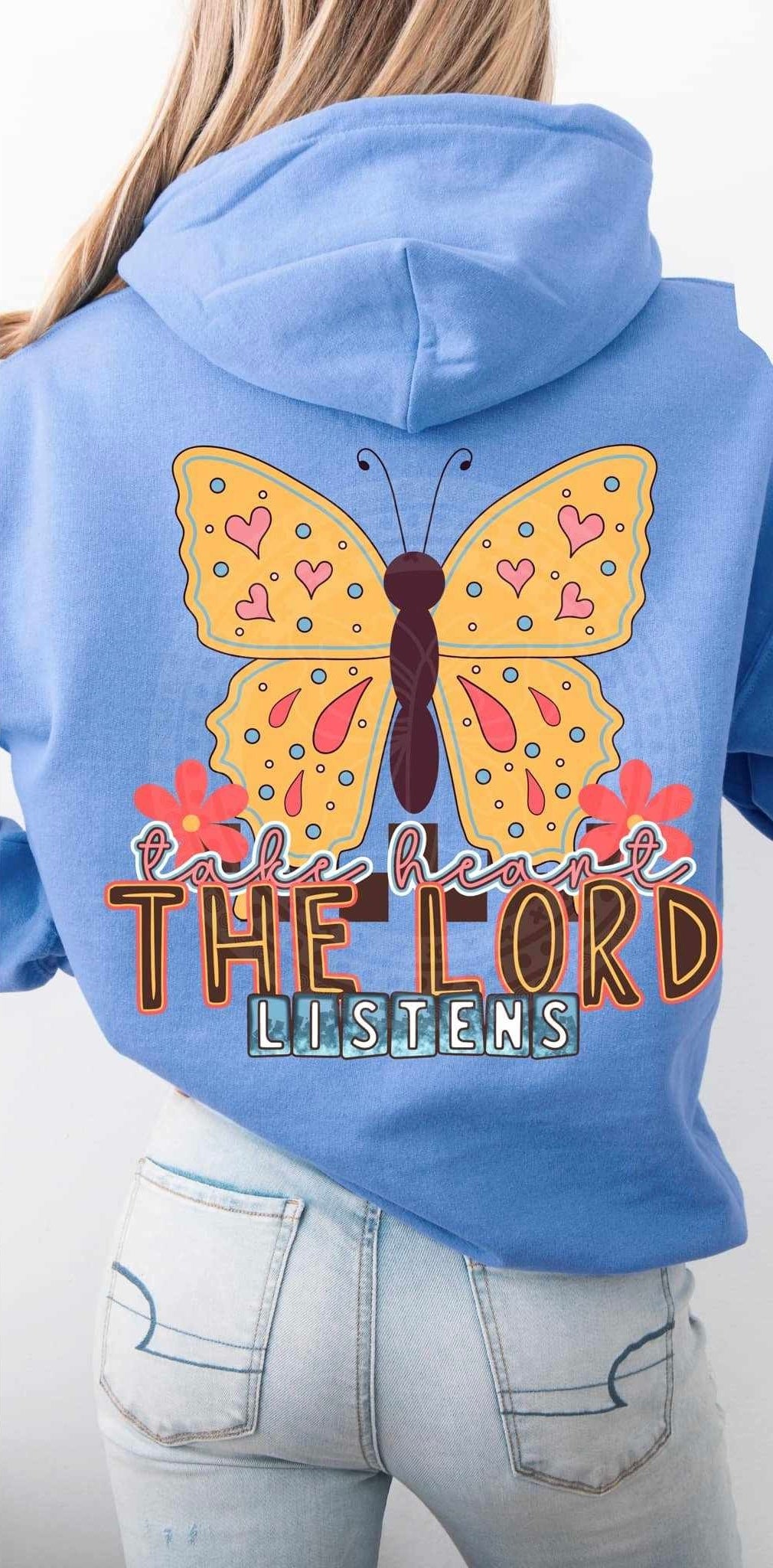 Take heart the lord listens 84577 DTF transfer