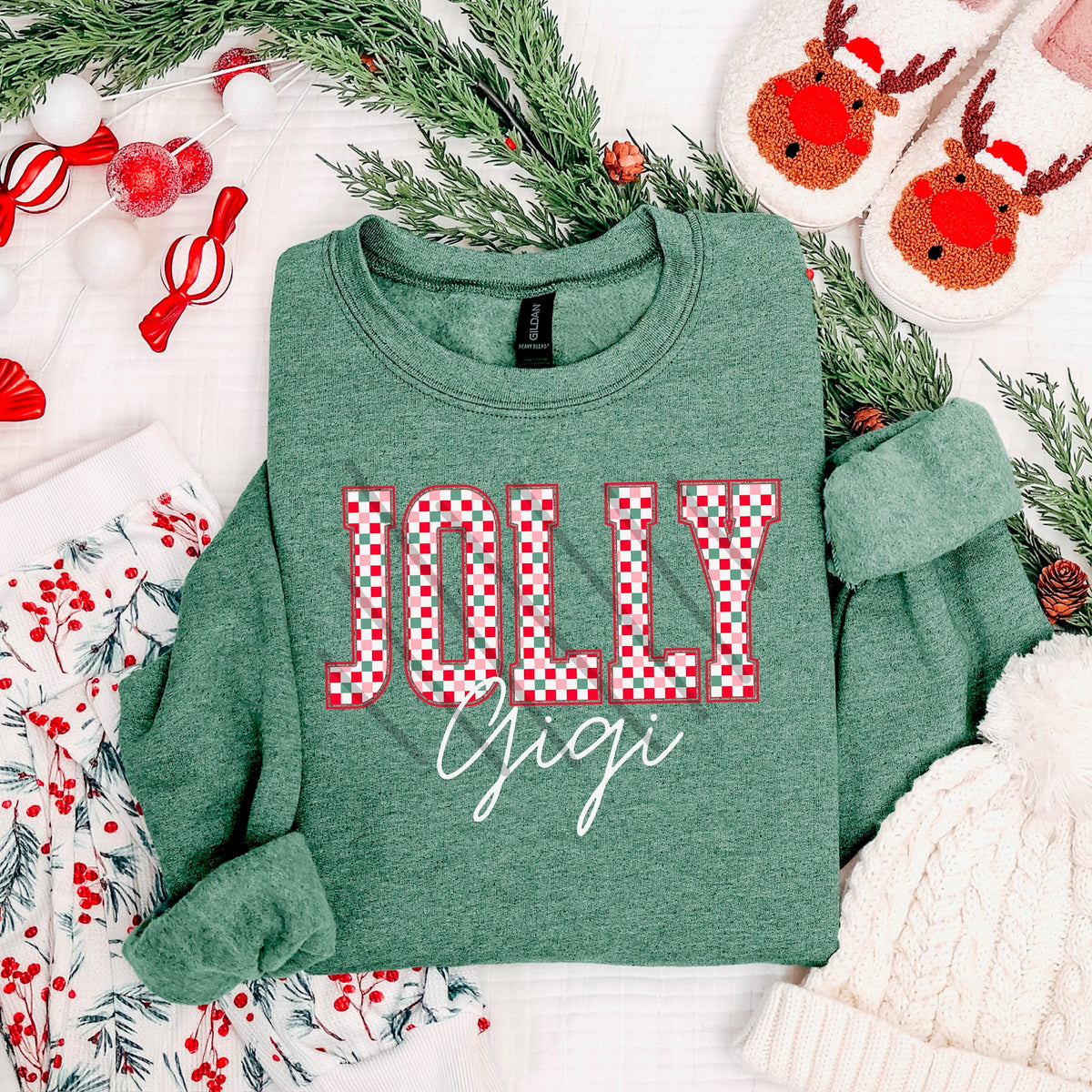 Jolly Gigi Checkered (MZ) 113608 DTF Transfer