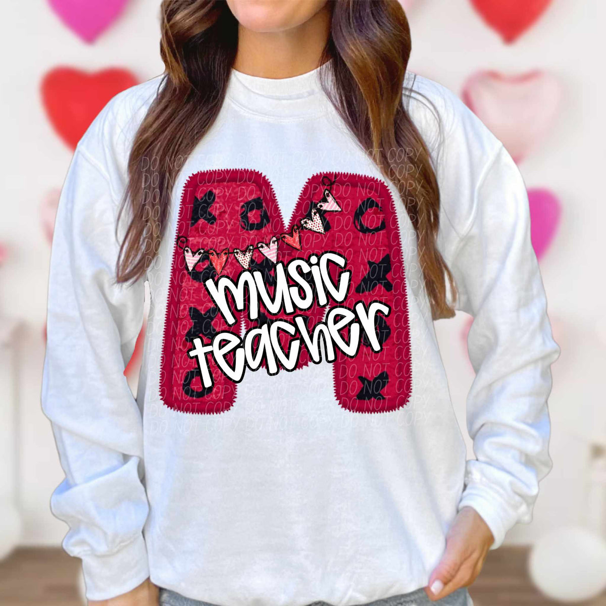 M music teacher valentine (CITY) 79137 DTF transfer