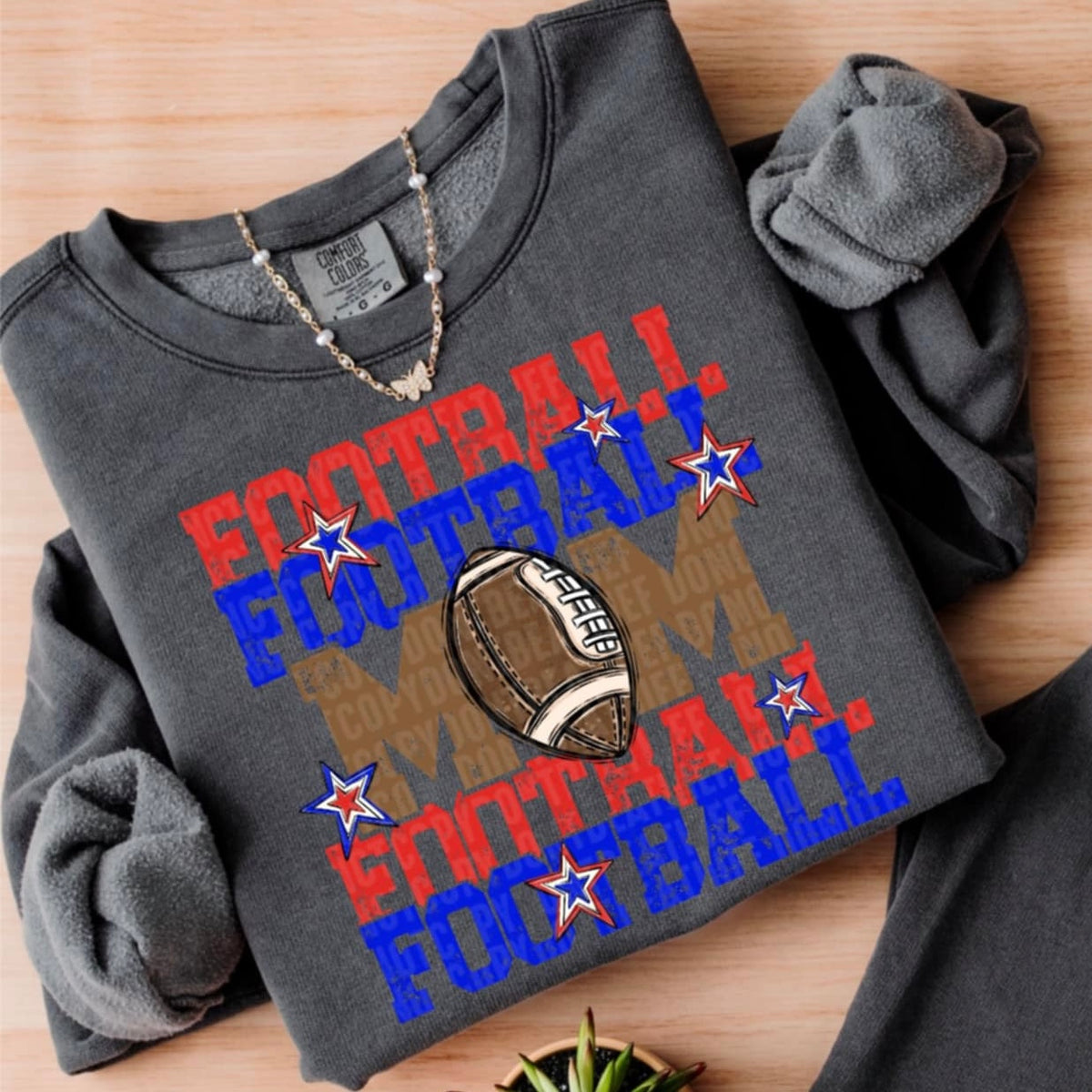 Football Mom SDD blue/red