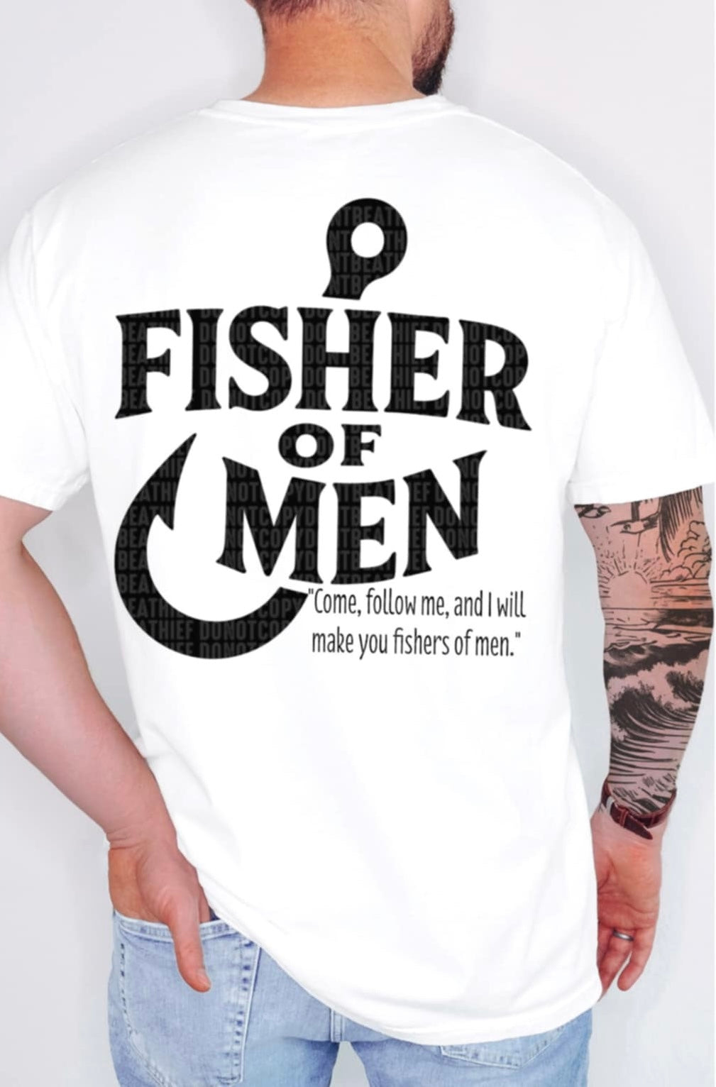 Fisher of men BACK (SDD) 99746 DTF transfer