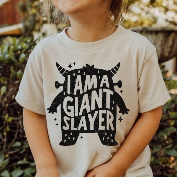 I am a giant slayer ARMS DOWN (KARTA) 64033 DTF transfer
