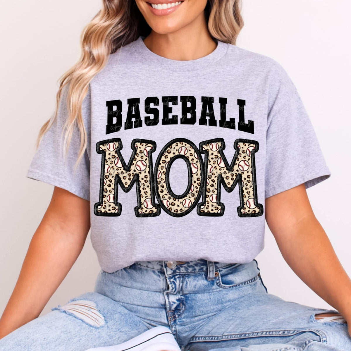 Baseball mom leopard (VIRGO) 91084 DTF transfer
