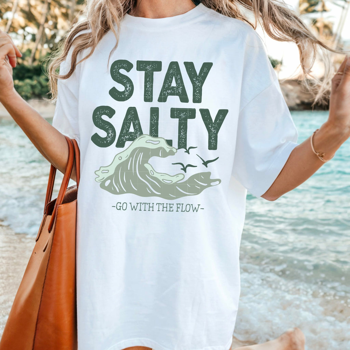 Stay salty wave (CSC) Sunday Special DTF transfer