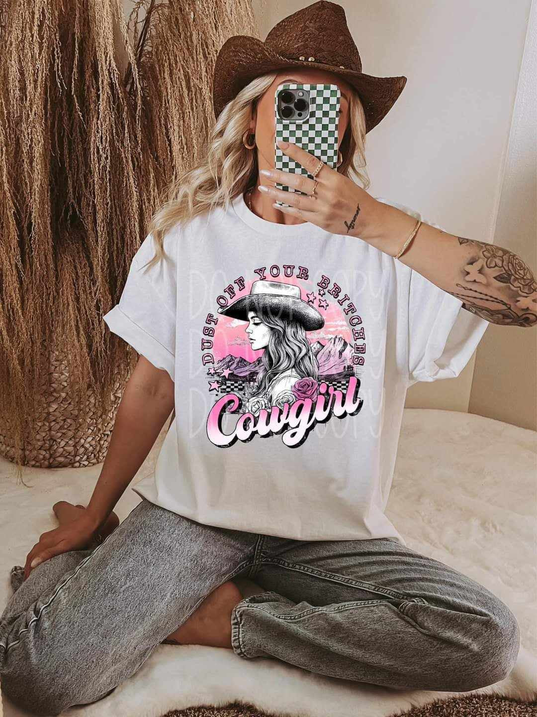 Dust off your britches cowgirl (PH) 73491 DTF transfer