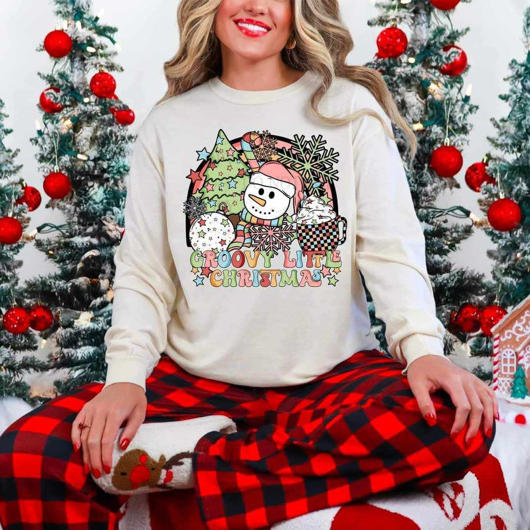 Groovy little Christmas (ABD) 65755 DTF transfer