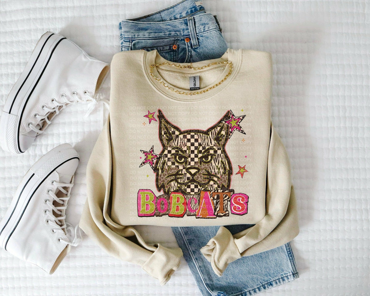 Bobcats magazine font (SCG) DTF Transfer