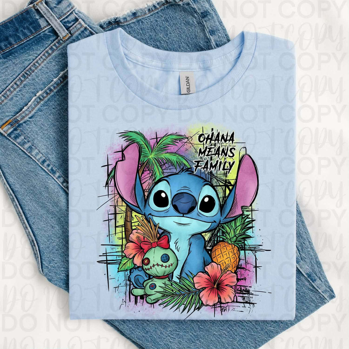 Ohana alien (UCA) DTF Transfer