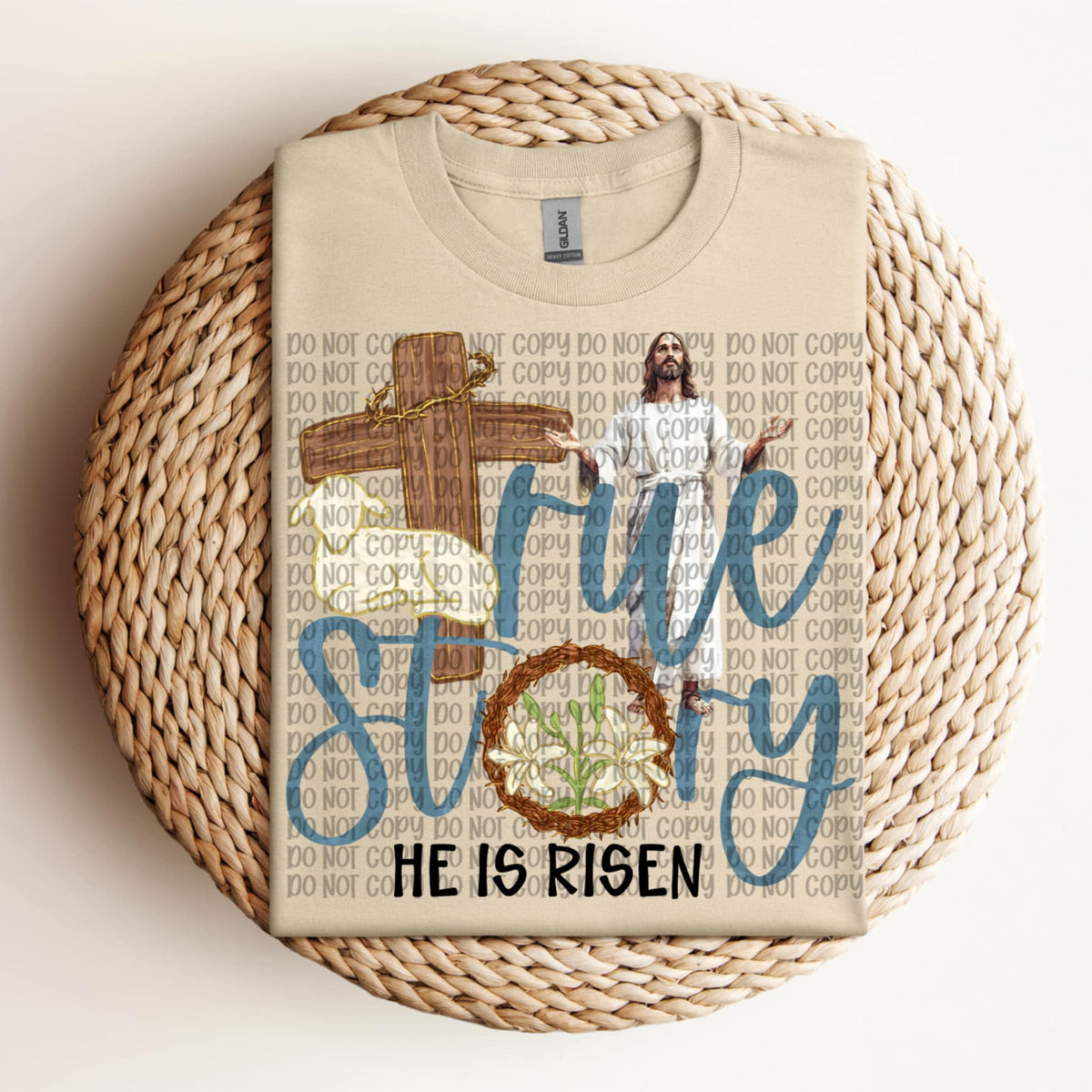 True sorry he is risen (VP) 91919 DTF transfer