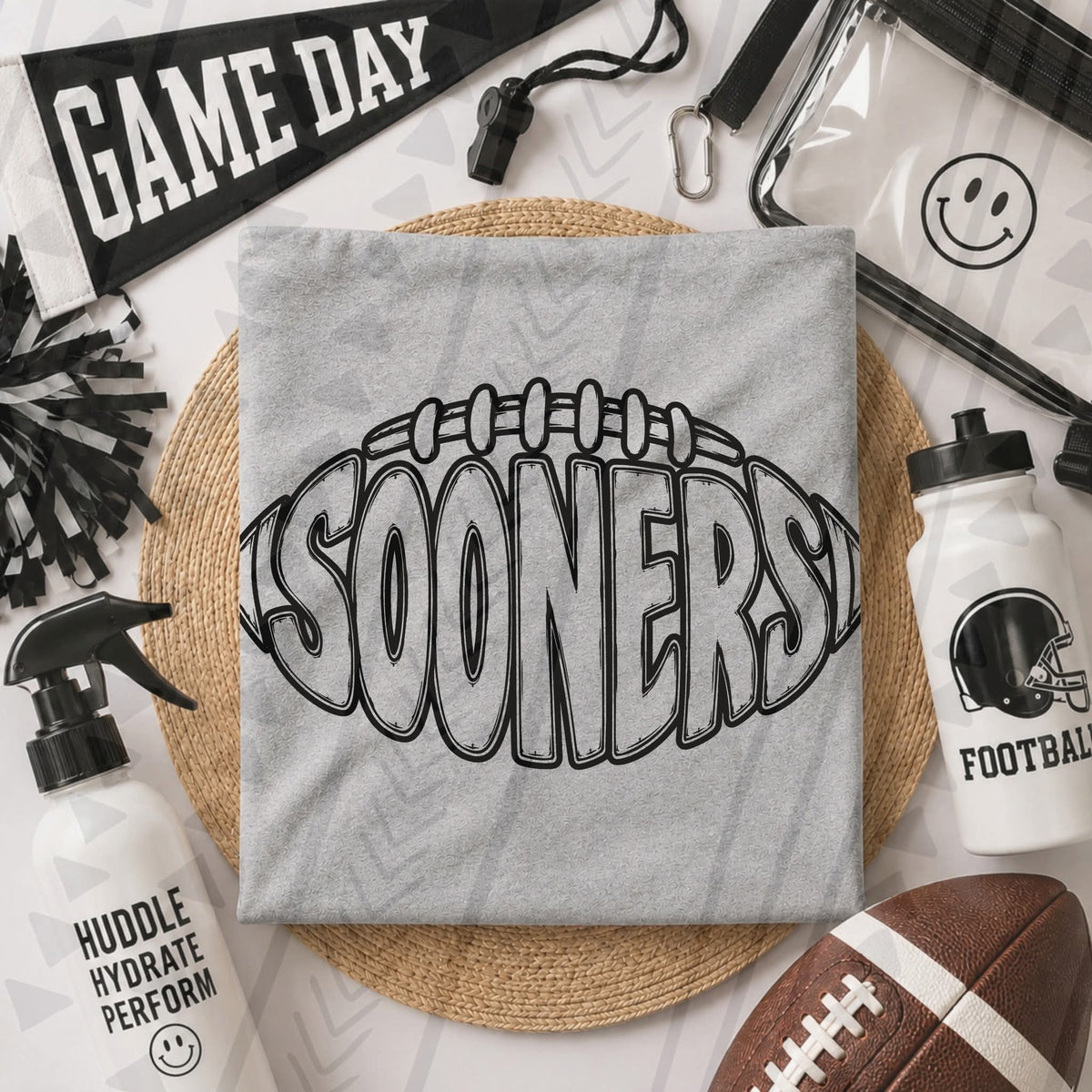 Sooners football BLACK (Kai) DTF Transfer