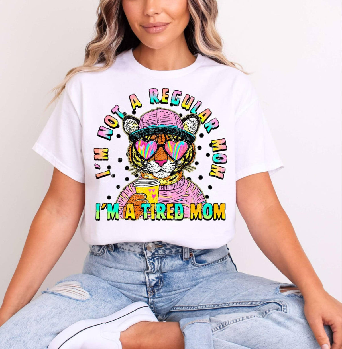 I’m not a regular mom im a tired mom 99417 DTF transfer
