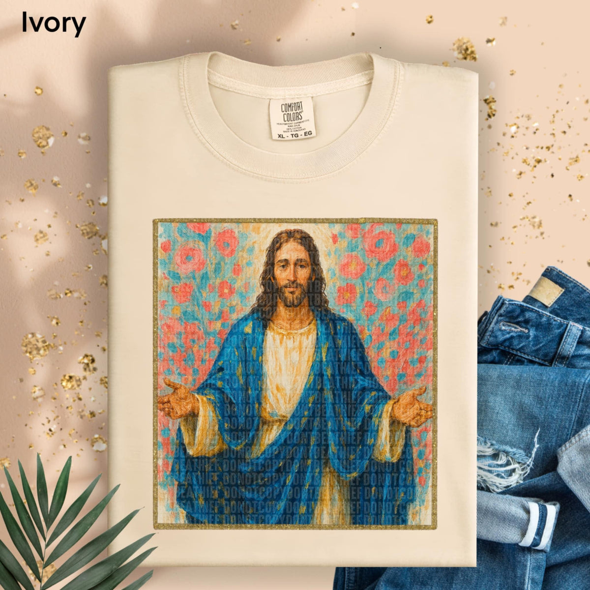 Jesus portrait 97858 DTF transfer