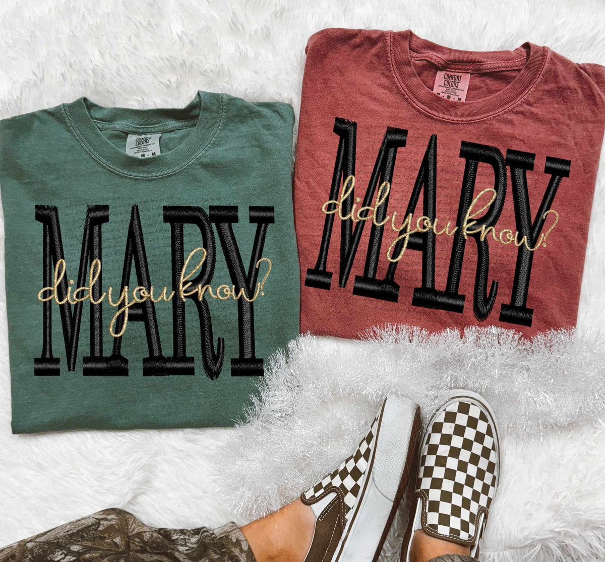 Mary did you know embroidery 67228 DTF transfer