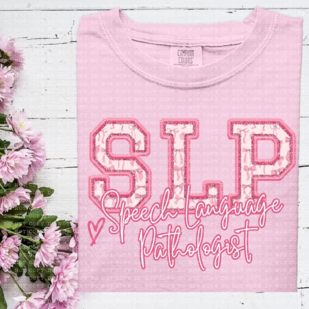 SLP speech language pathologist coquette (ECHT) 93877 DTF transfer