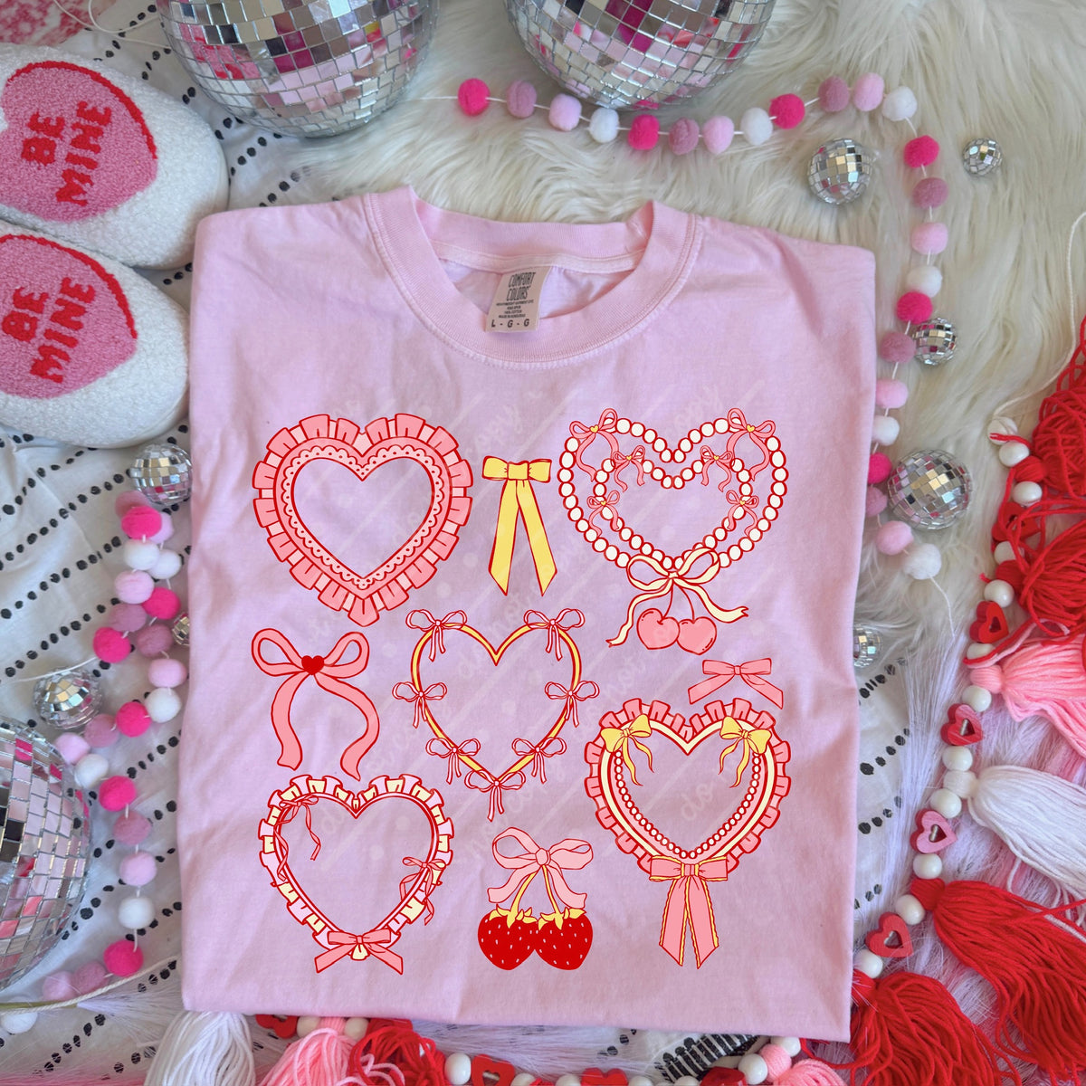 Heart frames (scarlow) DTF transfer
