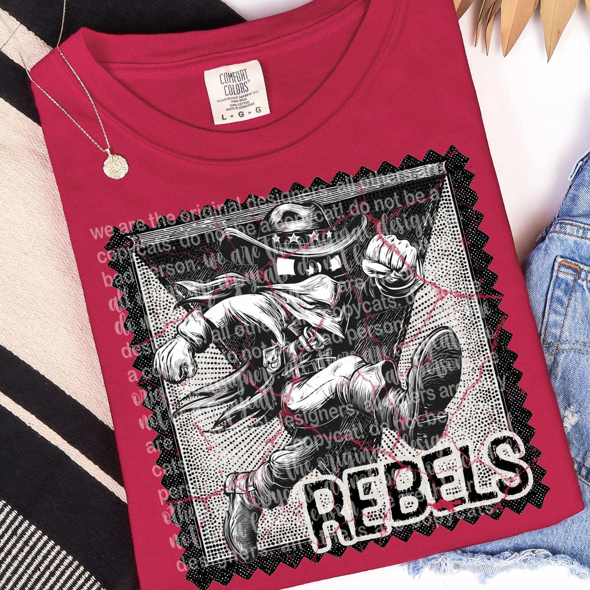 Rebels vintage stamp (TTD) DTF transfer