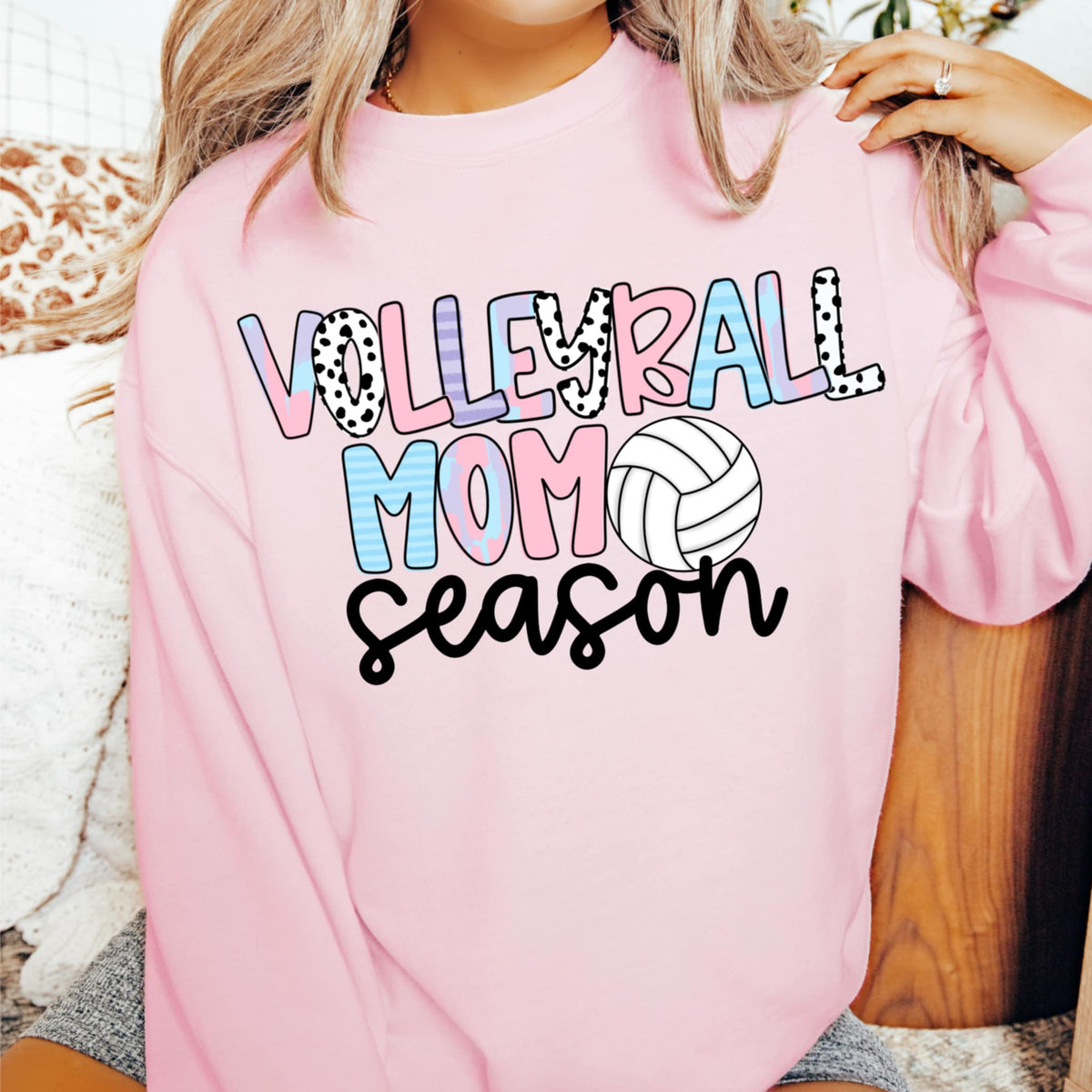 Volleyball mom season pastel (CMD) 97824 DTF transfer