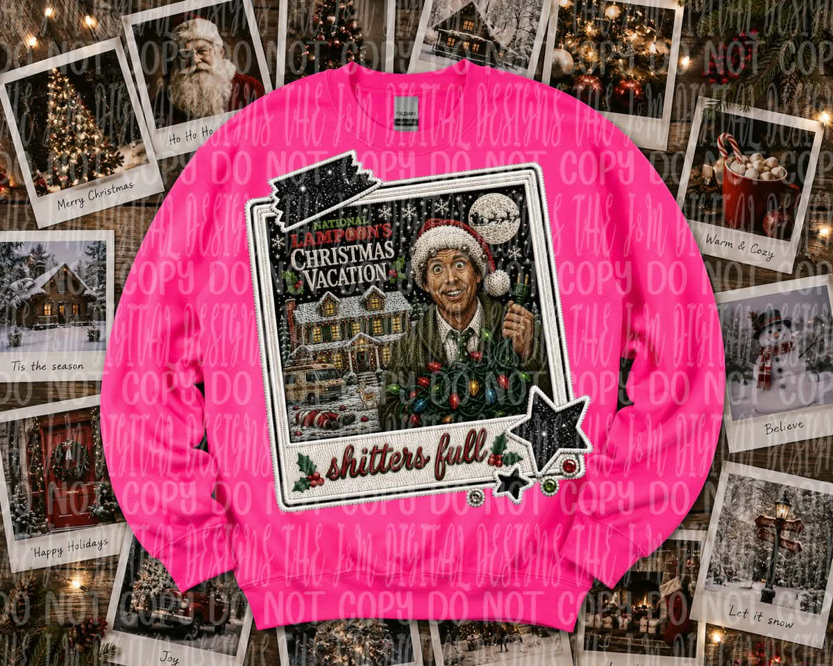 Christmas vacation Polaroid (J&M) DTF transfer