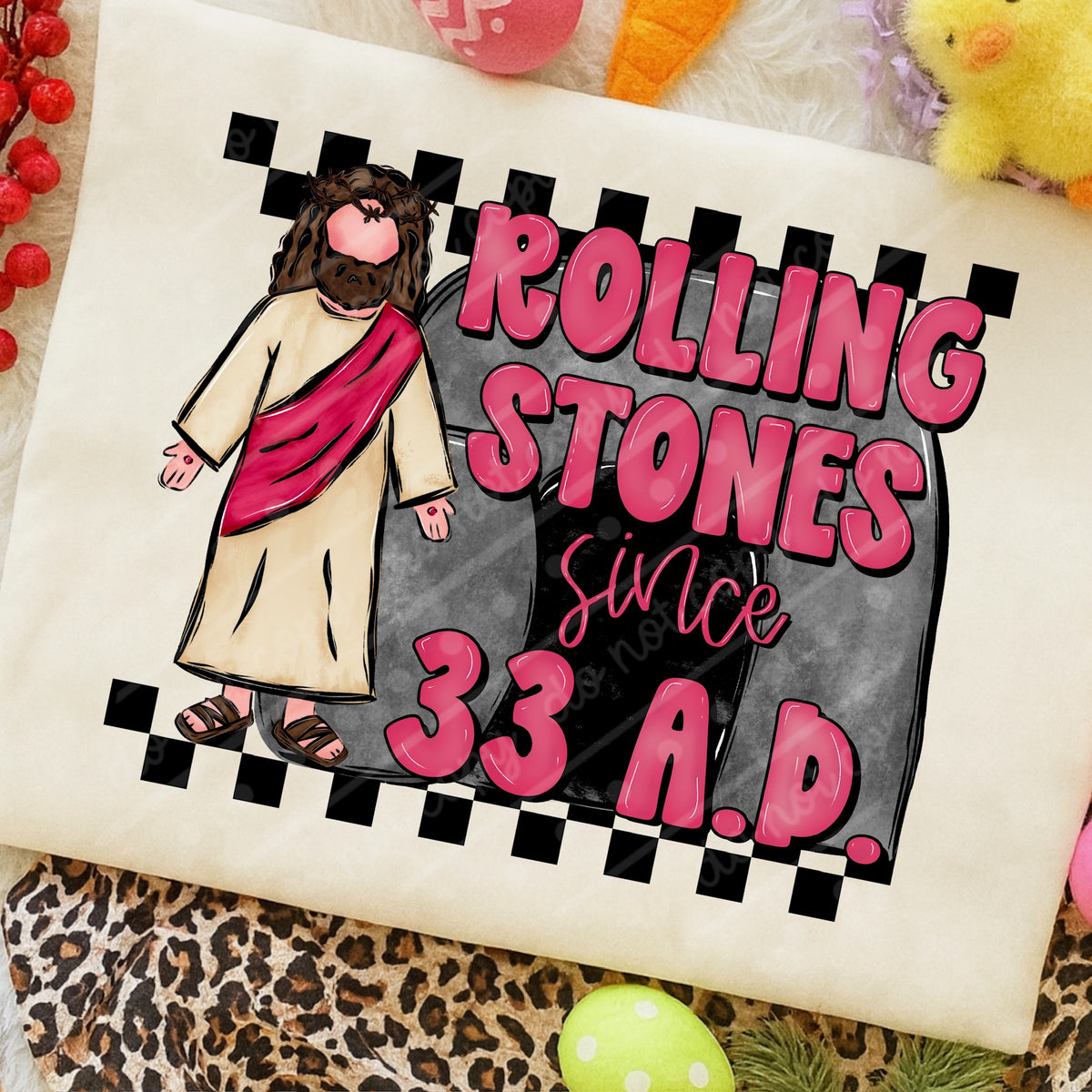 Rolling stones tomb (lighter skin tone) (OHDD) DTF transfer