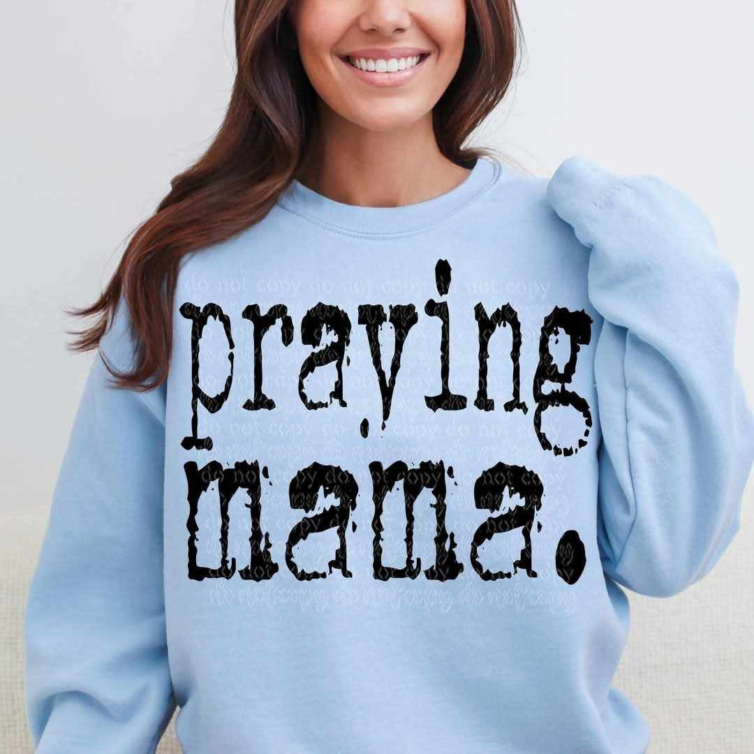 Praying mama. (TTD) 82153 DTF transfer