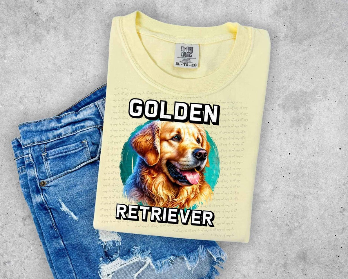 Golden Retreiver DTF transfer 13929