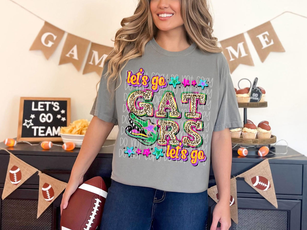 Let’s Go Gators Let’s Go Mascot SSD DTF transfer