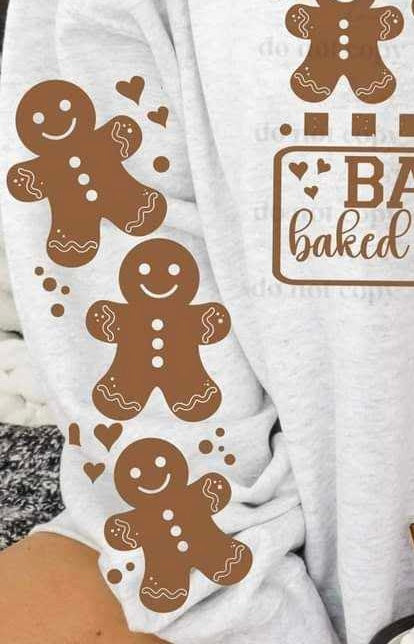 Gingerbread bakery sleeve (CSC) 65587 DTF transfer