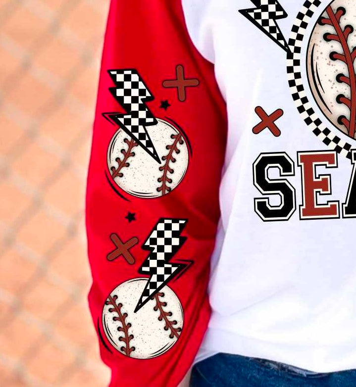 Baseball season sleeve (CSC) 84308 DTF transfer