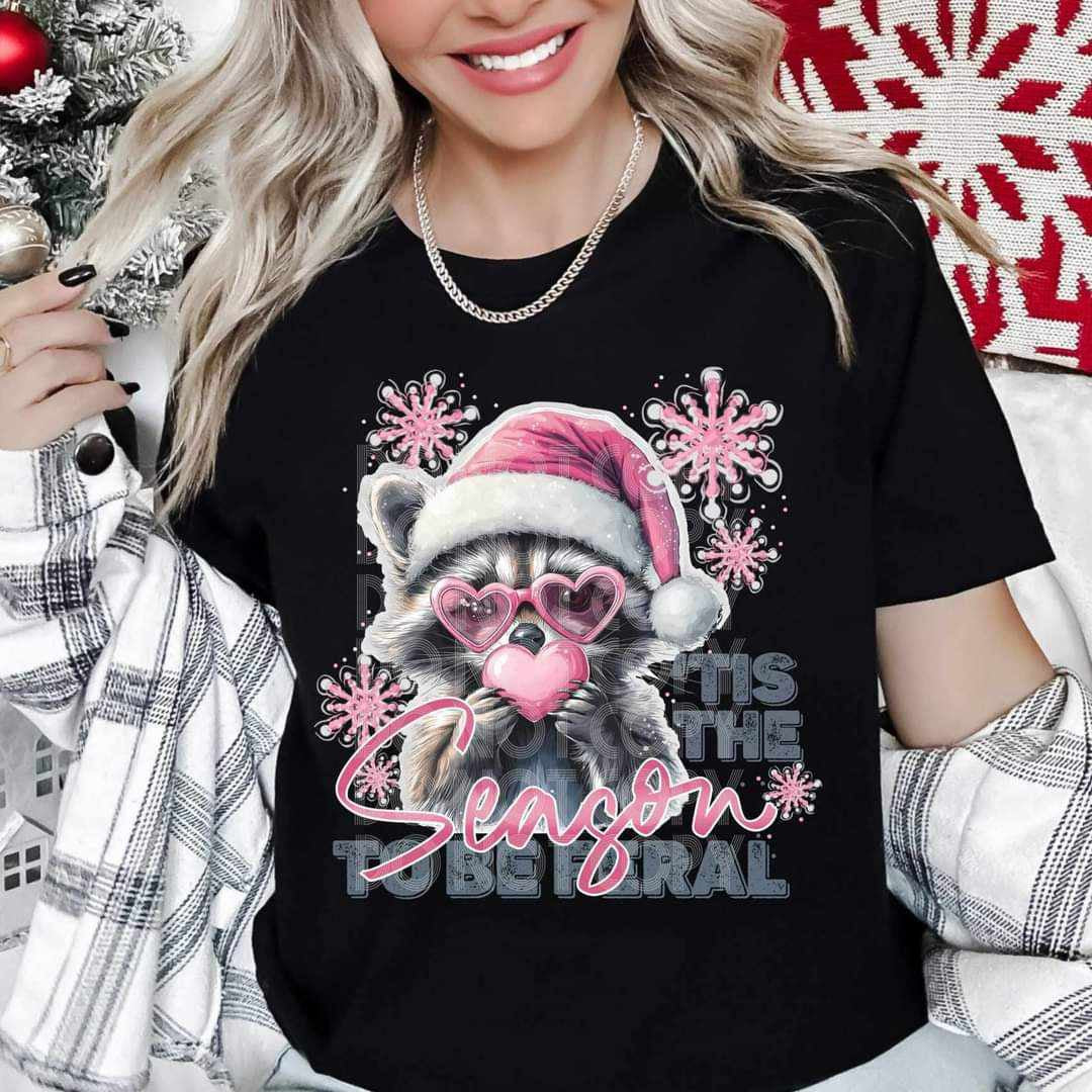 Season raccoon (SSD) 65404 DTF transfer