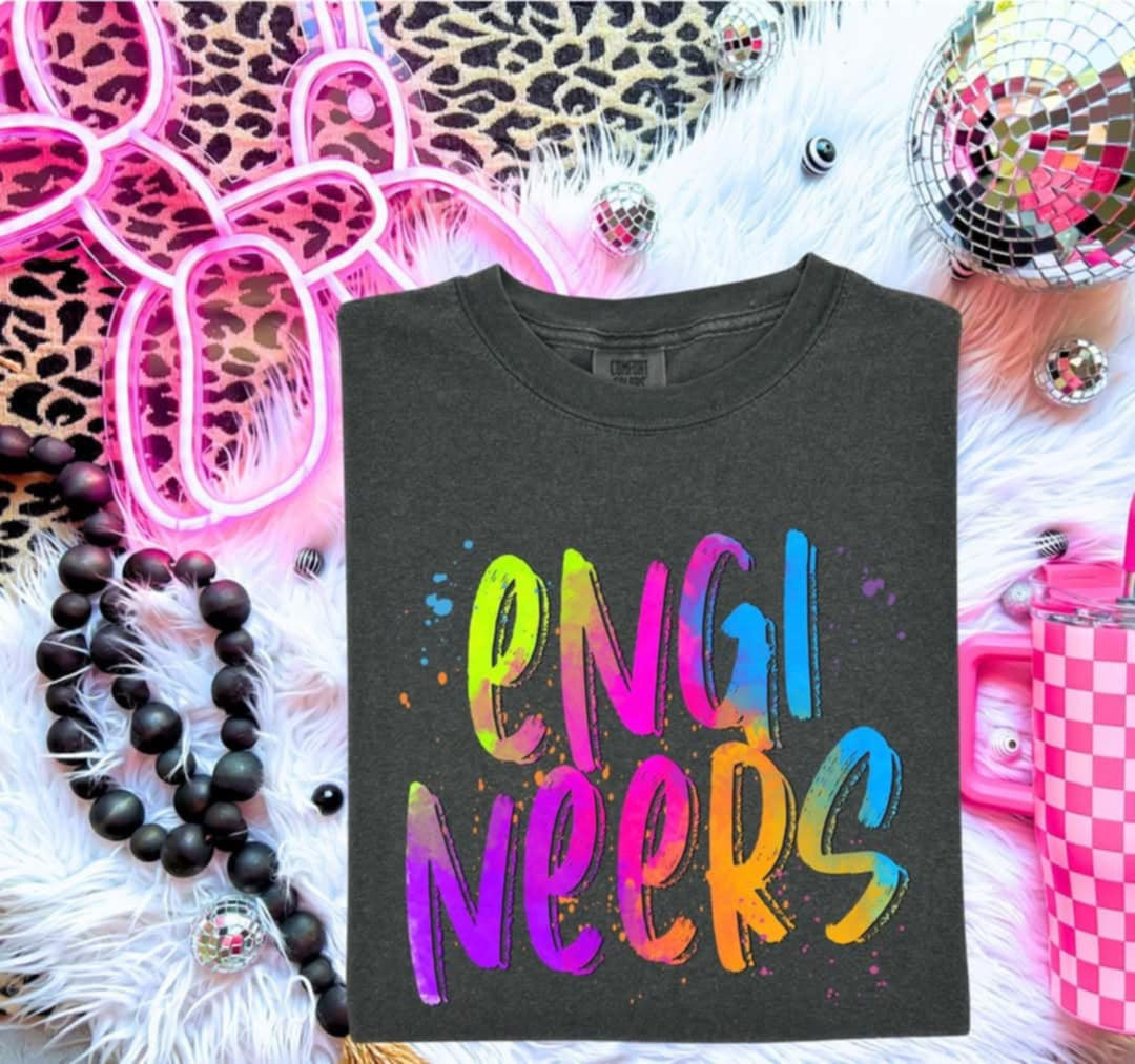 Engineers Neon Splatter (S&G) 99968 DTF transfer