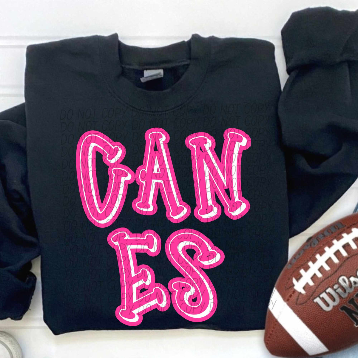 Canes hot pink 55336 DTF transfer