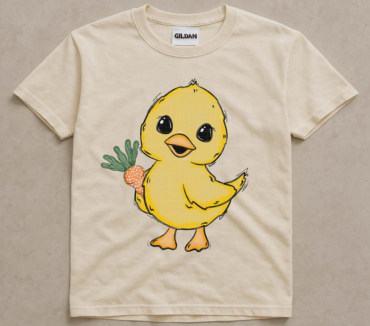 Chicky and carrot (linda) DTF transfer