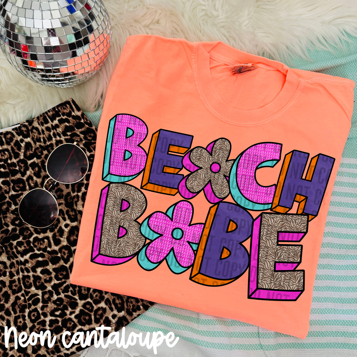 beach babe purple blocks (caplinger) DTF