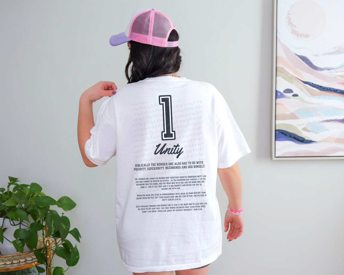 1 Unity Varsity (Back Print) 76969 DTF Transfer