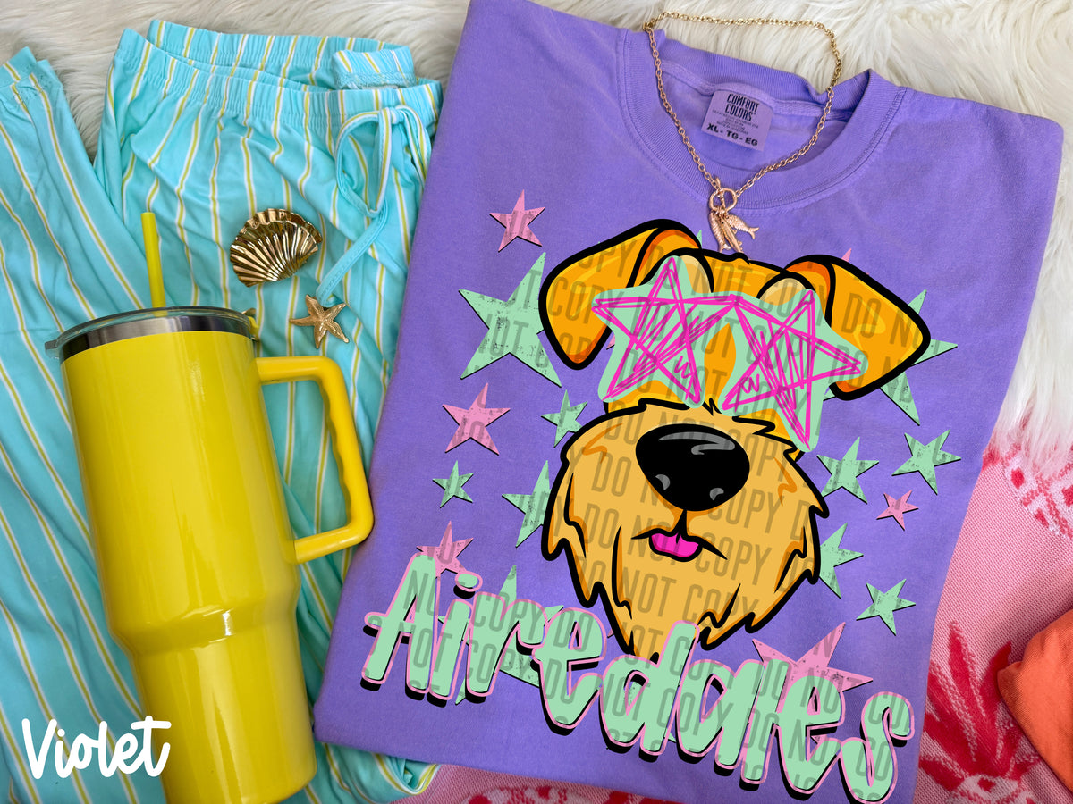 airedales starry eyed (Caplinger) DTF Transfer