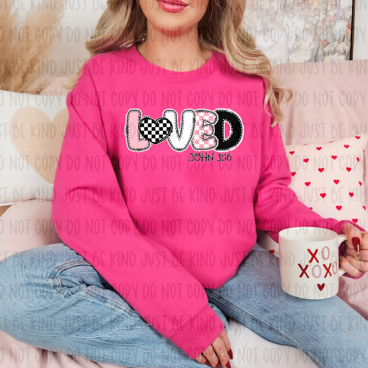 Loved (Revel) 72637 DTF Transfer