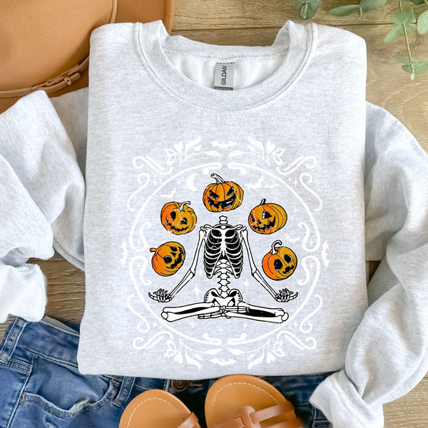 Skelly Pumpkins white-38268-DTF transfer