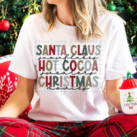 Santa hot cocoa christmas 4002 DTF TRANSFER