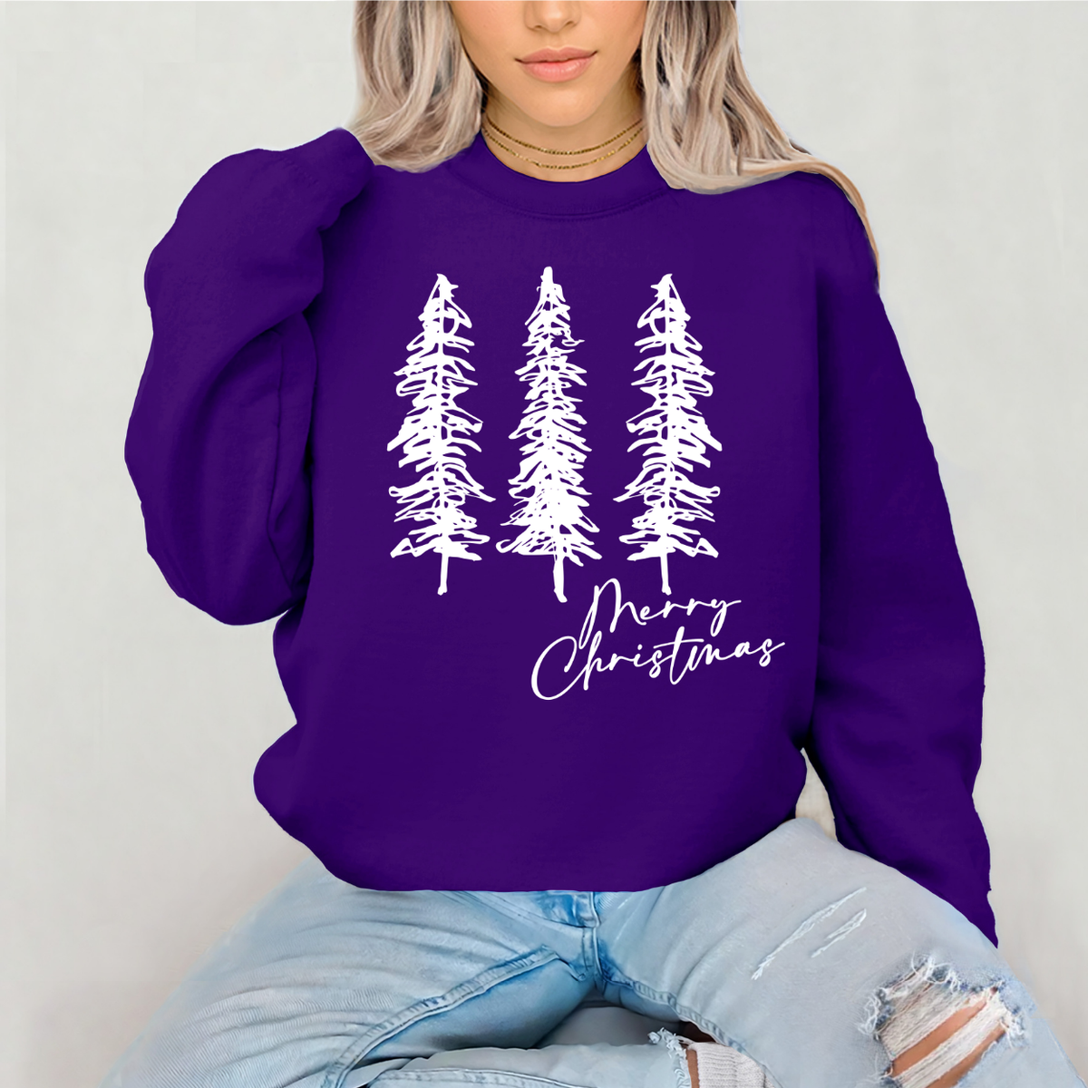 Merry Christmas (WHITE) DTF Transfer