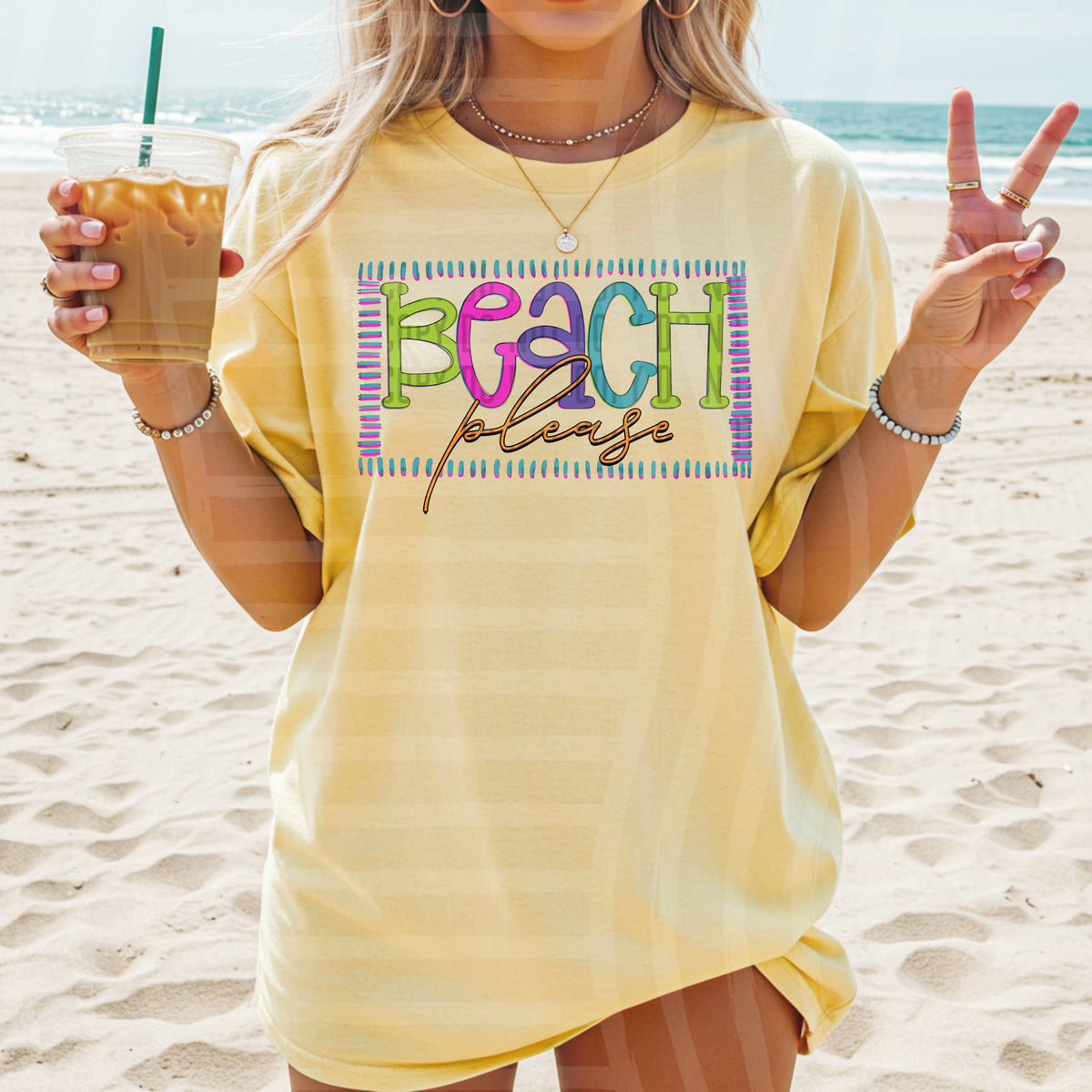 Beach please frame (Caplinger) DTF Transfer