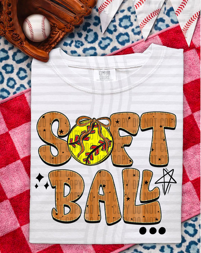 Softball Burnt (Caplinger) DTF Transfer