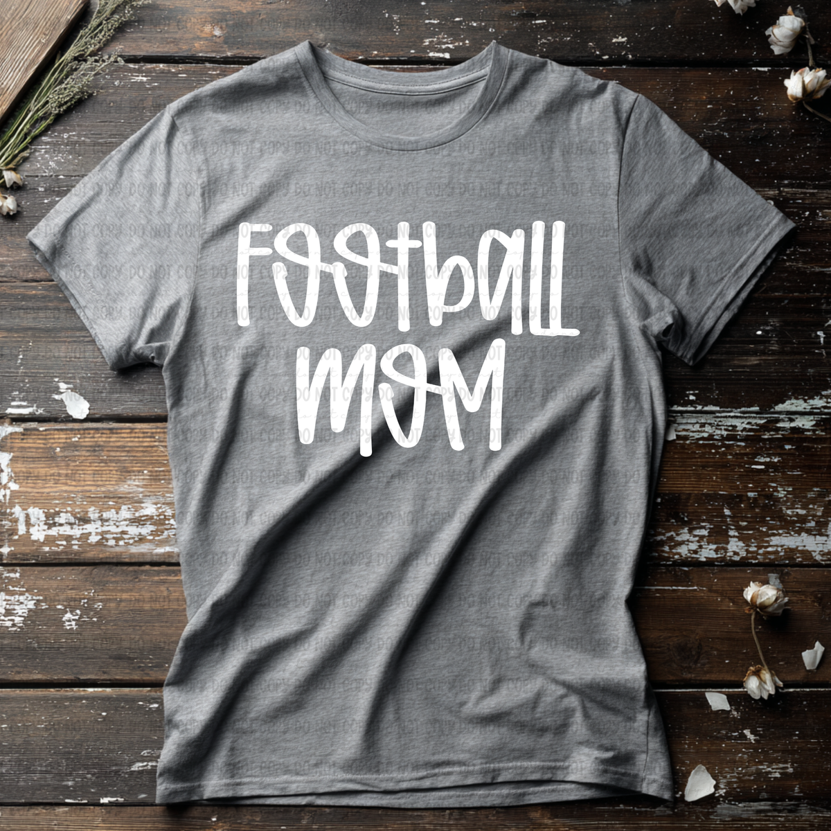 Football mom WHITE marker (Revel) DTF Transfer