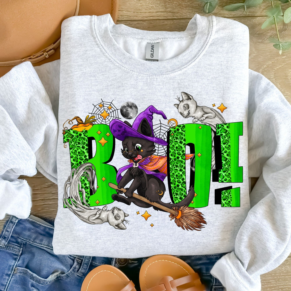 Boo Cat-38493-DTF transfer