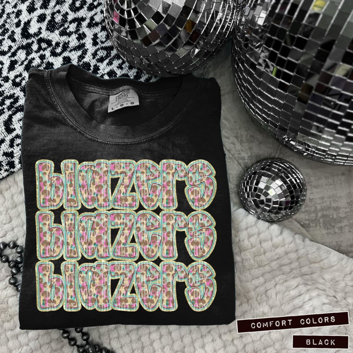 Blazers Leopard Stacked (Caplinger) 98397 DTF transferg