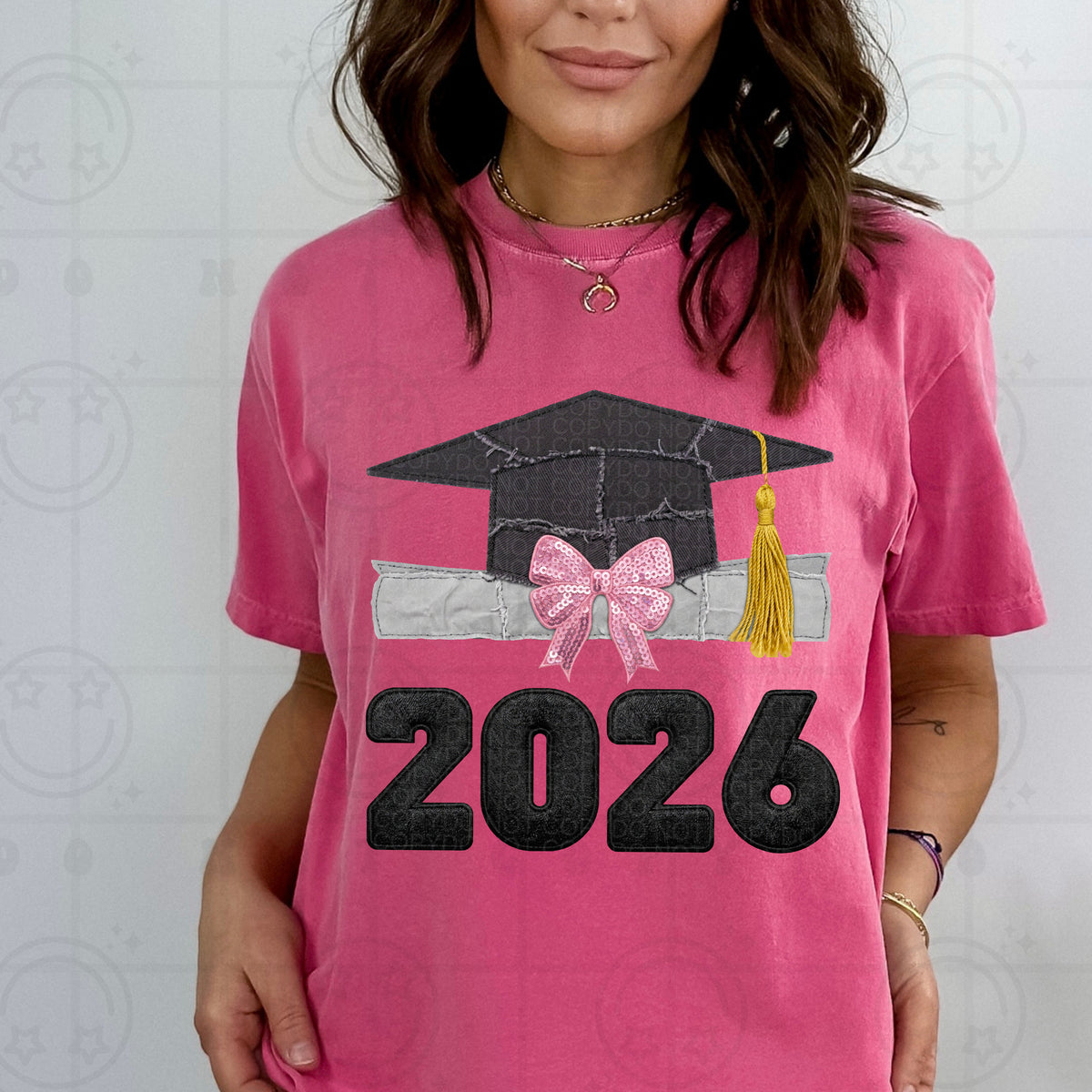 2026 graduation hat faux patch (DWS) DTF Transfer